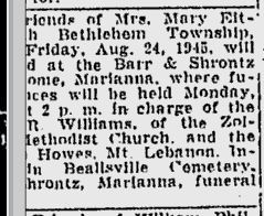 Mary Eitner obit